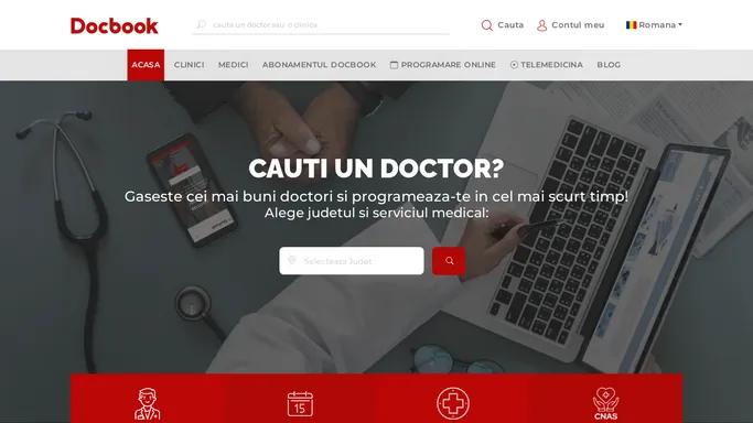 Docbook: Gaseste cei mai buni doctori aproape de tine si programeaza-te. Programari la medic