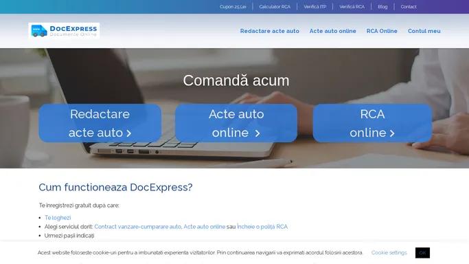 DocExpress | Acte auto, contract vanzare cumparare auto & RCA