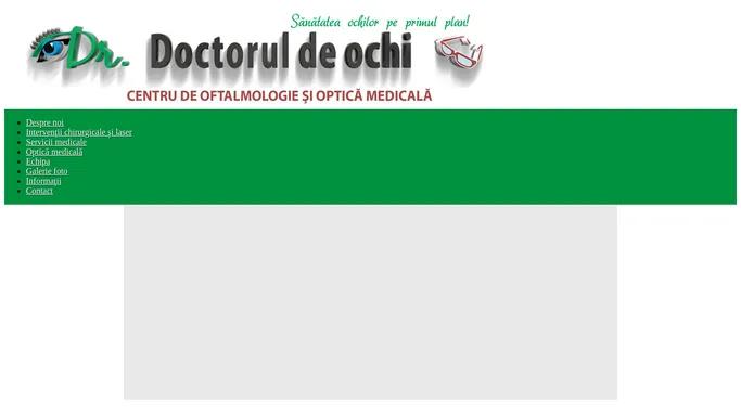 Doctorul de Ochi | Cabinet oftalmologie si optica medicala Iasi