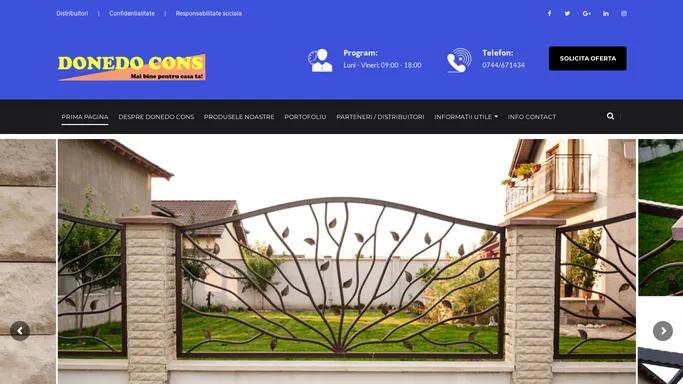 Donedo Cons – Din pasiune pentru constructii