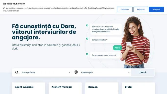 Dora, robotul de recrutare