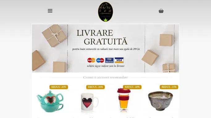 Ceai d'Oro Tea - magazin ceaiuri si accesorii ceai online