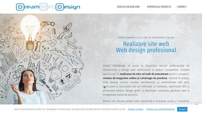 Realizare site web - Web design profesional - Dream Webdesign