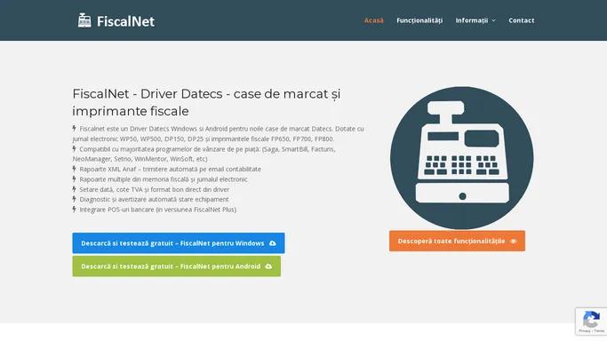 Driver Datecs FiscalNet - driver echipamente fiscale Datecs