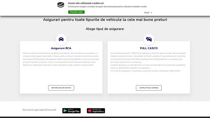 Drivesafe - Asigurari RCA si CASCO online