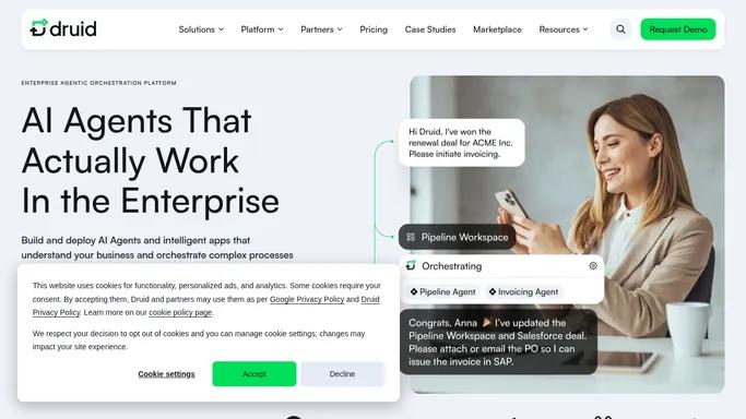 Agentic AI orchestration with AI agents and intelligent apps - Druid AI
