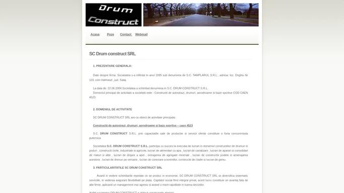 Drum construct.ro - constructii drumuri si poduri