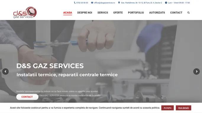 D&S Gaz Services - Instalatii gaz, termice, sanitare si service centrala