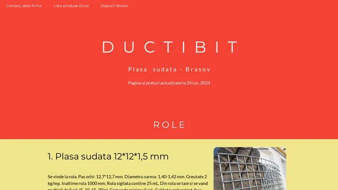 DUCTIBIT - Brasov - plasa sudata