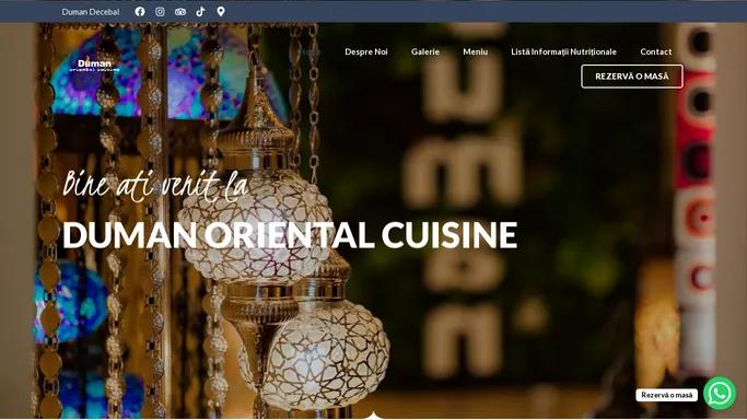 Restaurant turcesc - Duman Oriental Cuisine Decebal