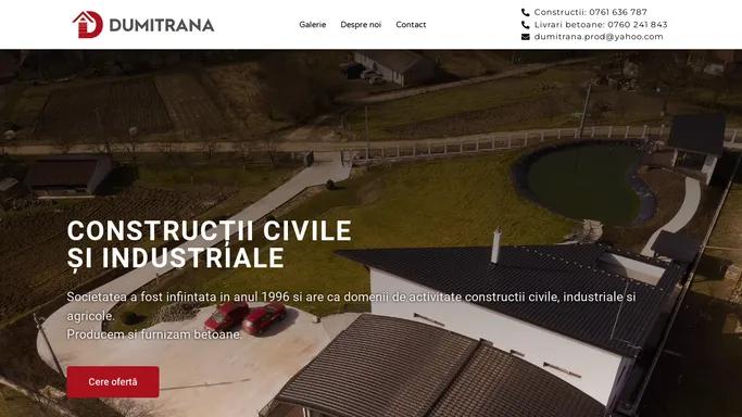 Dumitrana Prod SRL – Constructii industriale si civile