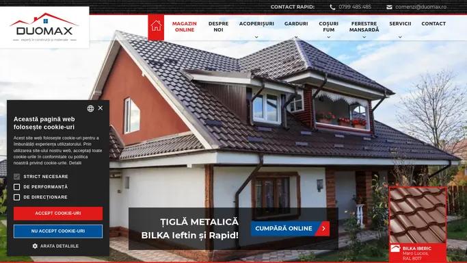 Tigla Metalica BILKA, Tigla Ceramica Onesti Bacau | DUOMAX