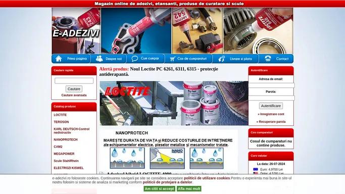 Magazin online de adezivi,etansanti produse,de curatare si scule