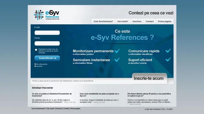 e-Syv.ro | Servicii corporative pentru informare eficienta