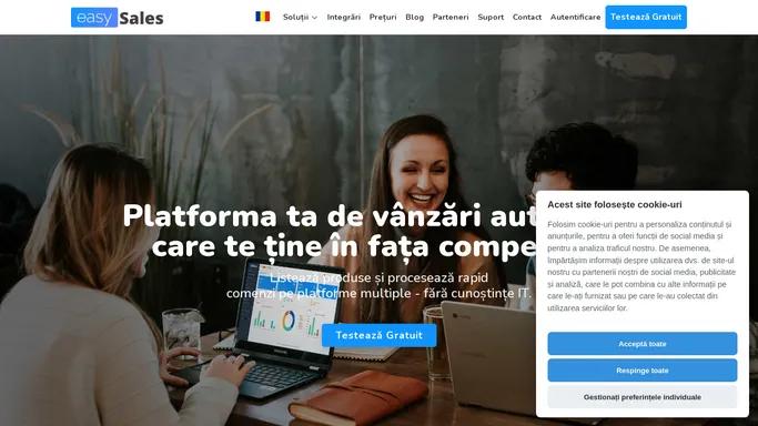 Platforma ta de vanzari automate in Marketplace - easySales