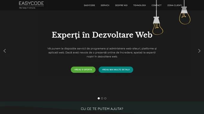 Servicii Programare Web – Administrare Servere - EasyCode