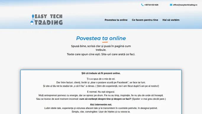 web design si content writing - Easy Tech Trading