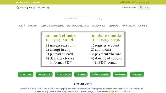 Materiale in format electronic (pdf) - Editura GIL - Acasa - ebooks.gil.ro
