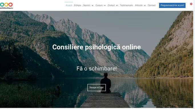 Echilibrul Tau ⋆ Consiliere psihologica online si in cabinet