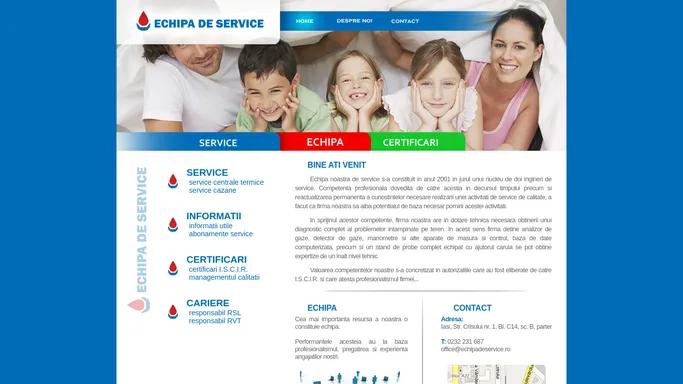 Echipa de service - Acasa