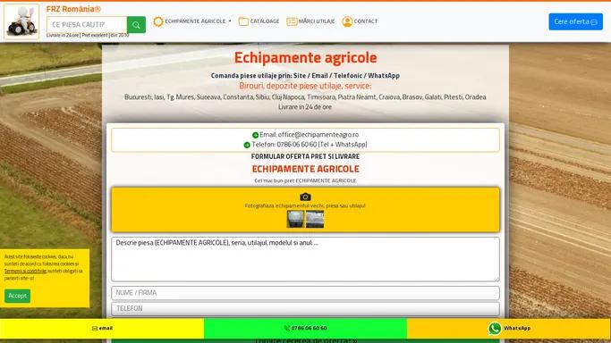 Echipamente agricole: Furnizor echipamente agricole | Cel mai bun pret
