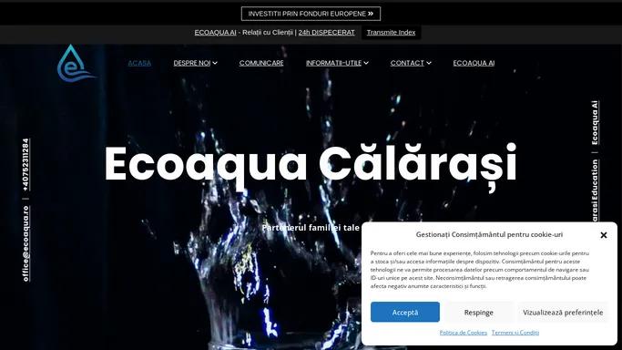 Ecoaqua – Partenerul Familiei tale