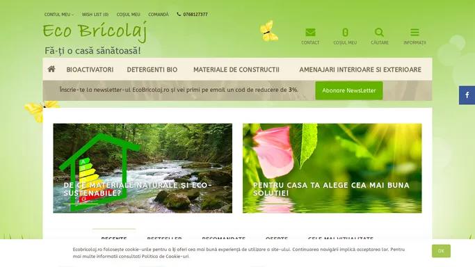 Materiale de Constructii si Produse Ecologice | Ecobricolaj.ro