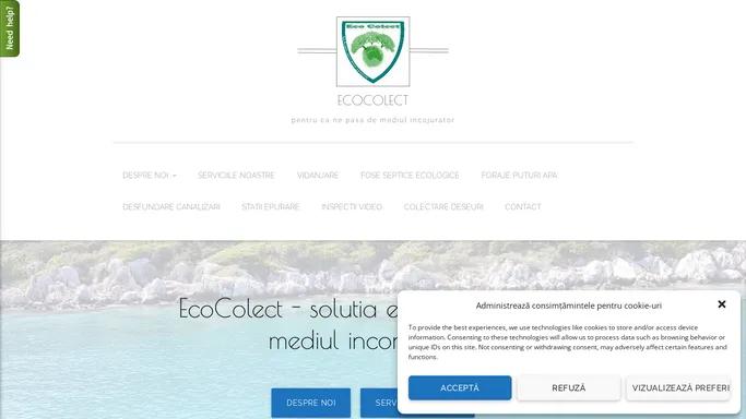vidanjare | desfundare canal | fose septice ecologice | statii epurare