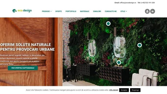 Magazin online de decoratiuni vegetale - Eco Design