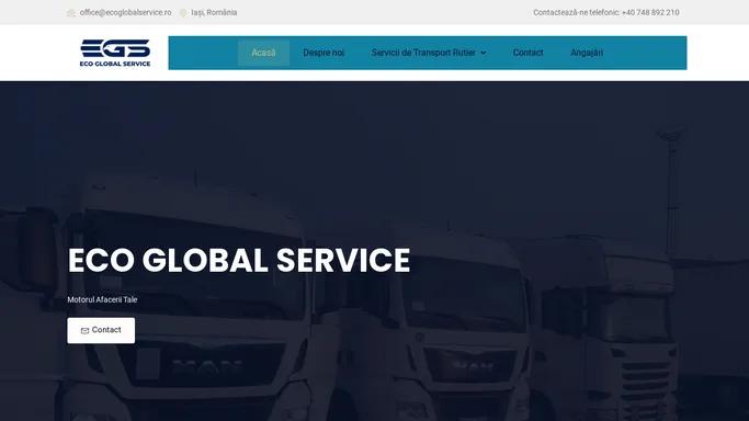 ECO GLOBAL SERVICE – Motorul Afacerii Tale