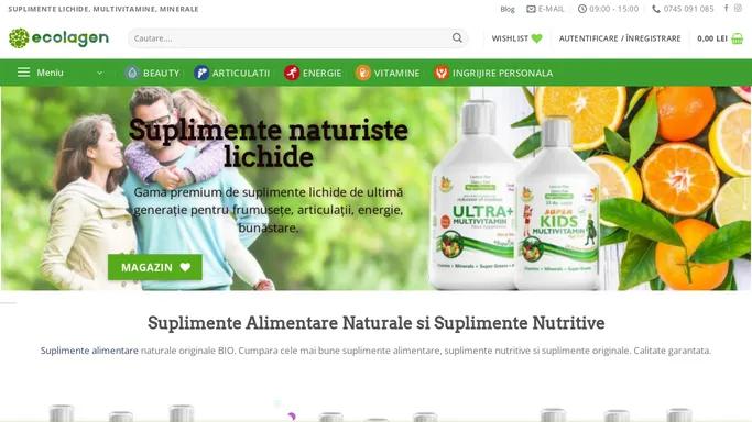 Suplimente Alimentare Naturale | Suplimente Nutritive