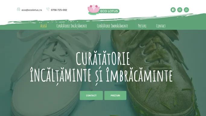 Ecolotus Targoviste – Curatatorie incaltaminte si imbracaminte