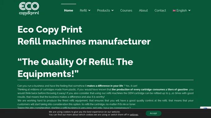 Home - Eco Copy Print - Refill Machines