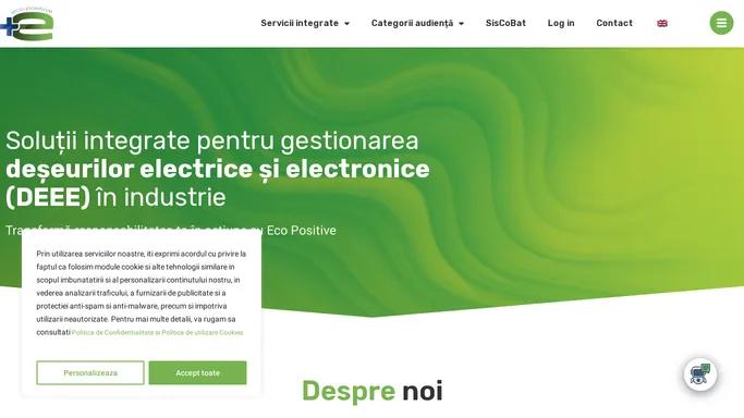 Eco Positive – Solutii integrate pentru gestionarea DEEE in industrie