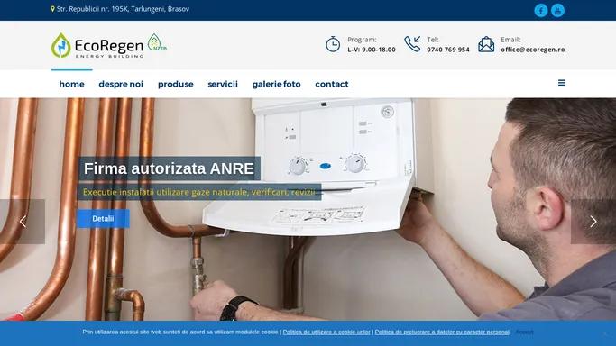 Instalatii termice si sanitare Brasov, instalatii de gaz autorizate ISCIR, curatare chimica