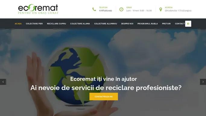 EcoRemat – Pentru un oras curat