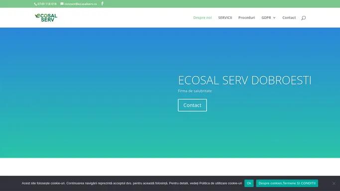 Ecosal serv | Firma salubritate Dobroesti - ilfov