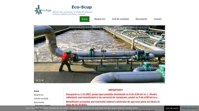 Eco-Scup - Acasa