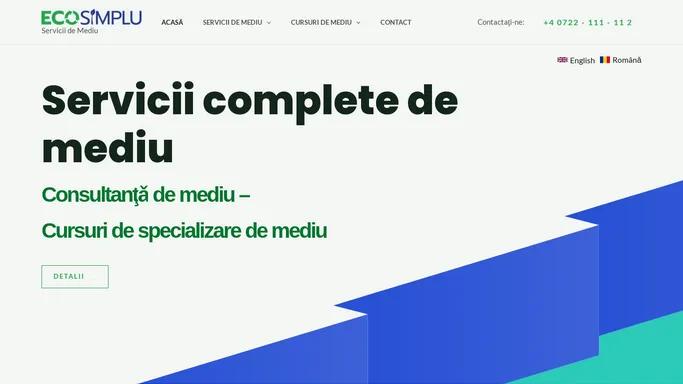 Servicii de Mediu