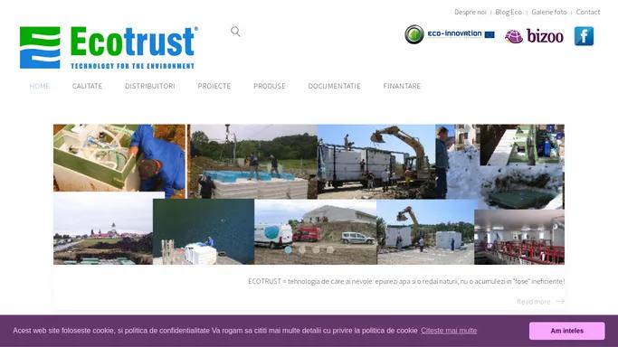 Home - Ecotrust - statii de epurare, filtre, separatoare, pompe