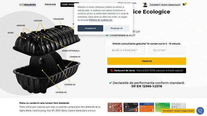 EcoWalBurg – Cele mai bune fose septice ecologice | Montaj fose septice ecologice