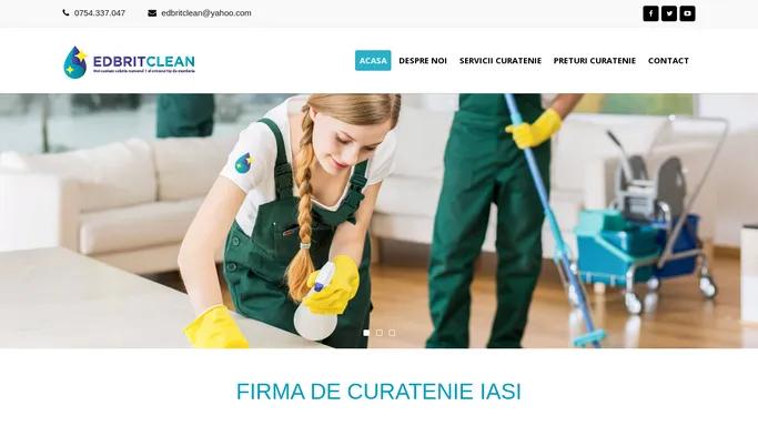 EdbritClean: Firma de curatenie | Servicii de curatenie Iasi