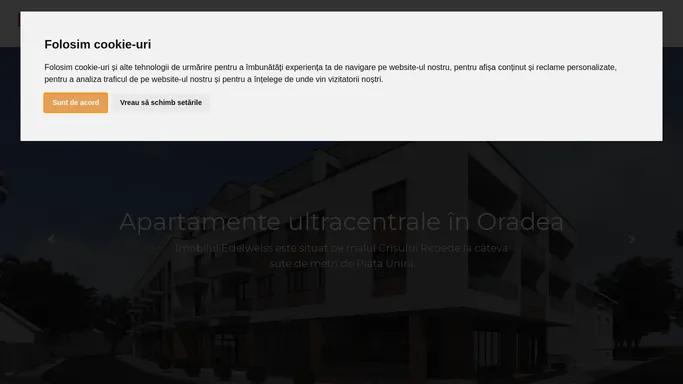 Edelweiss Central Invest – Apartamente noi ultracentrale in Oradea