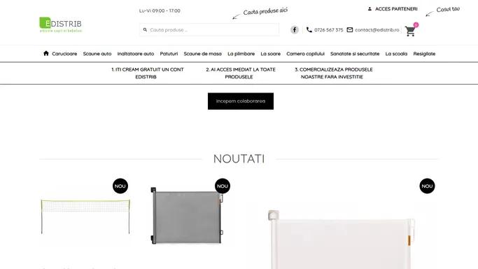 Edistrib.ro - Furnizor de produse pentru bebelusi, copii si mamici