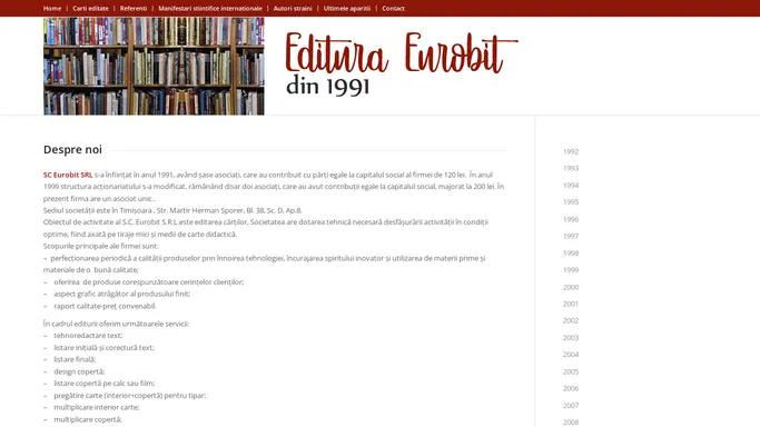 Editura Eurobit Timisoara – Editura Eurobit Timisoara