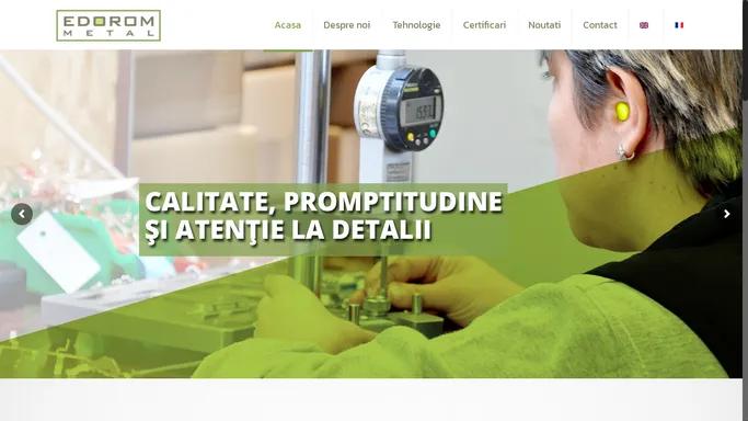 Edorom Metal – Ambutisare, decupare/stantare, stantare progresiva si montaj prin presare