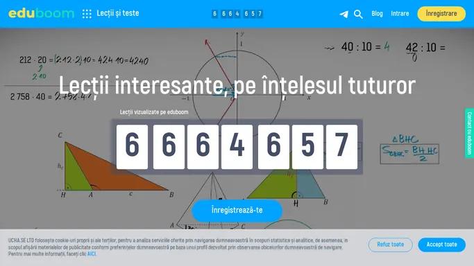 Eduboom - Lectii interesante, pe intelesul tuturor