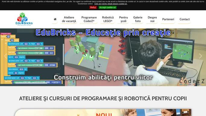 Ateliere si cursuri robotica cu piese LEGO pentru copii - EduBricks.ro