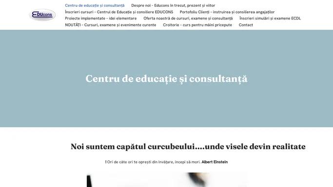 Home - EDUCONS - Educatie si consultanta