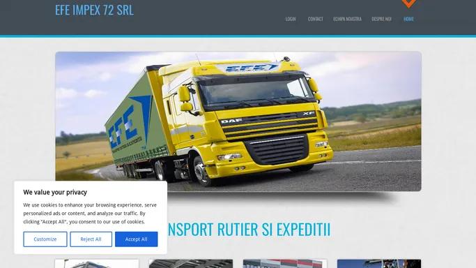 EFE Impex 72 SRL - Transport Rutier si Expeditii